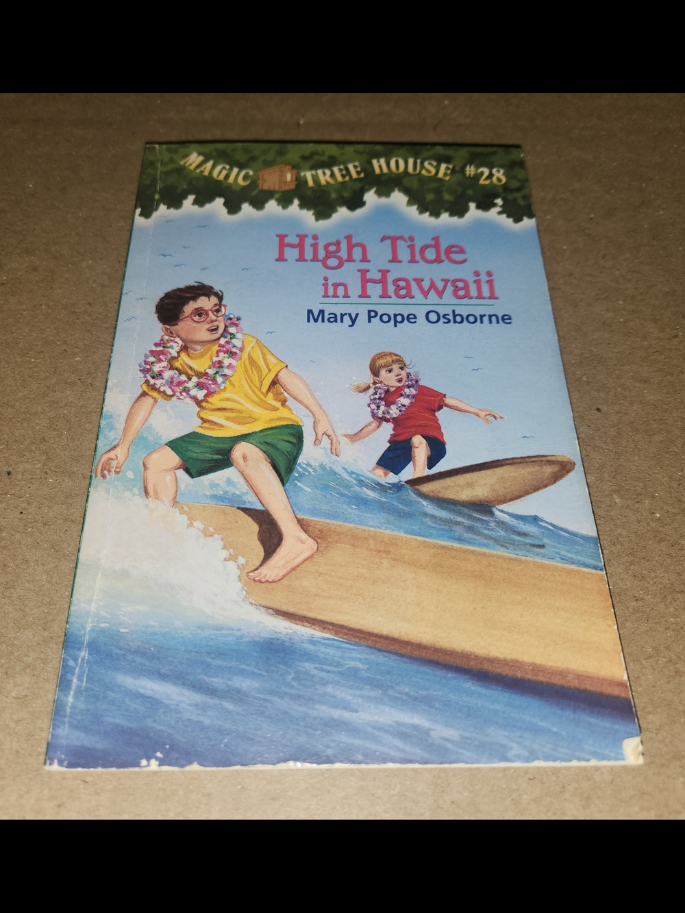 Magic Tree House #28: High Tide in Hawaii by Mary Pope Osborne - Blue Cover